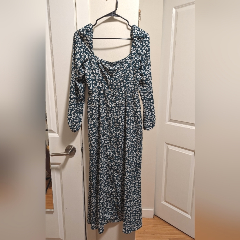 Park & Fifth Brooklyn Green Floral Dress Size S 2-4